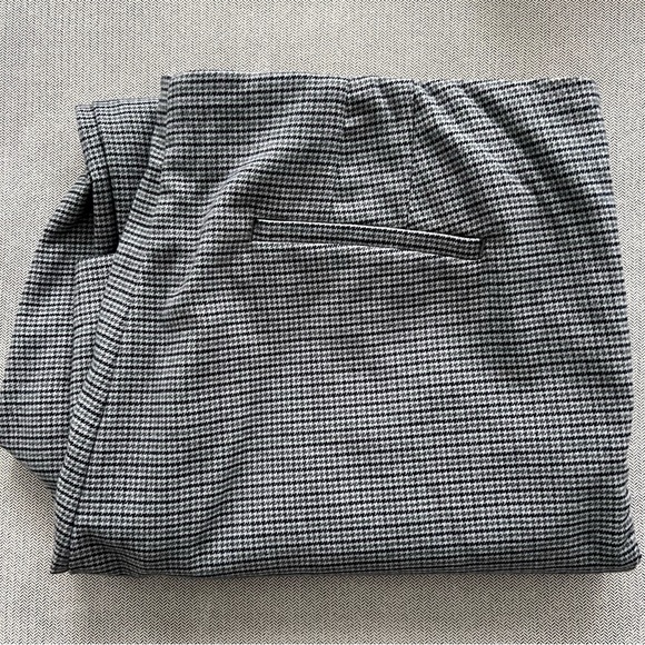 🆕 EUC LOFT High Waist Straight Leg Houndstooth grey and blue pants - Picture 13 of 14